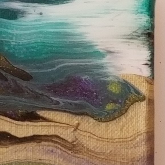 Original Painting 8x10 Acrylic Purple Black - Picture 6 of 8